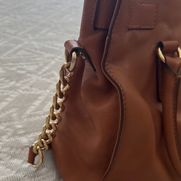 Michael Kors Brown Satchel with Gold Accents - Picture 4 of 9